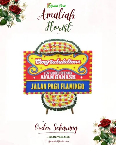 Bunga Papan Congratulation di Kalensari